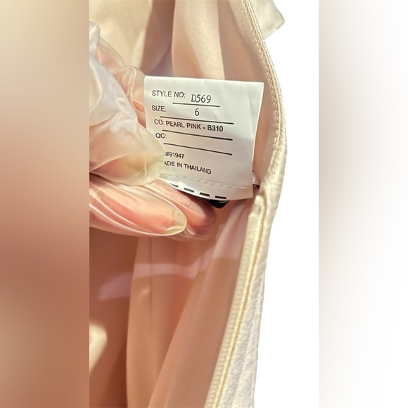 Alfred Sung Excellent US 6 Champagne Gown Formal Dress A-line Wedding Bridesmaid - Picture 6 of 12